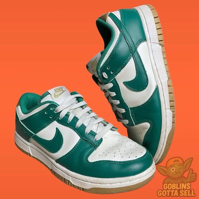 Nike Womens Dunk Low Malachite Metallic Gold / Green FB7173-131 Sz 6.5