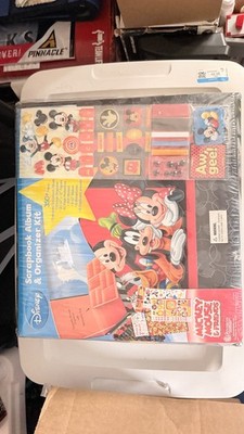 Disney Mickey Mouse Friends Scrapbook Album Organizer Kit 350+ Sealed