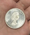 1964 Canada $1 Silver Dollar .800 Fine Silver Coin Charlottetown Quebec