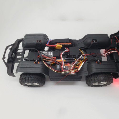 Front Bumper + Brushed Winch Set For HPI venture 1/18 HILUX RC Crawler Car SDE - Picture 7 of 11