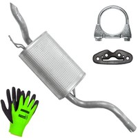 Auspuff EndschaldäMpfer Endtopf FüR Fiat Punto 2 (188) FließHeck 1.2 (1999-2007)