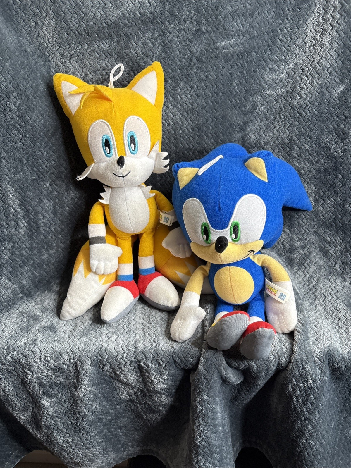 Sonic The Hedgehog Tails + Sonic BIG Sega Toy Factory 18” Stuffed Plush
