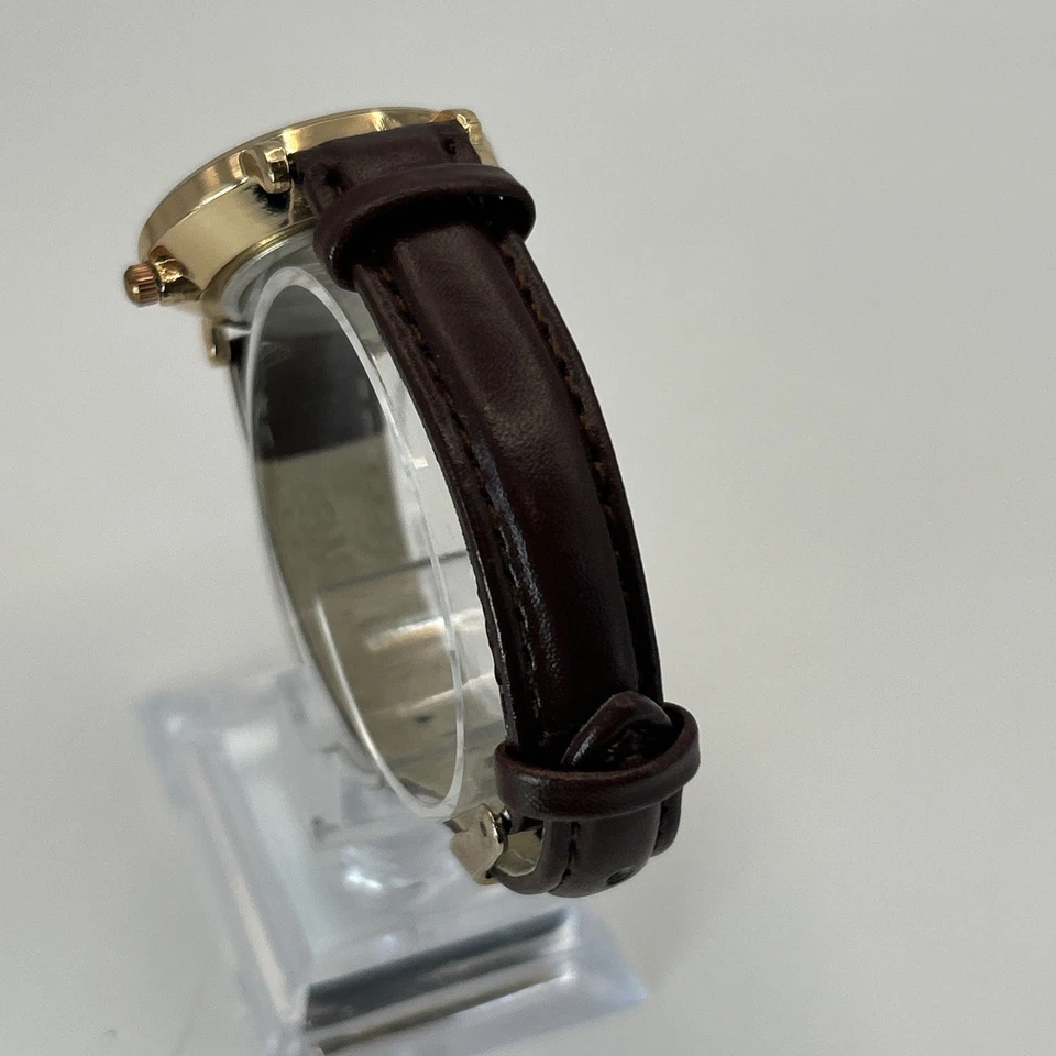 Daniel Wellington Classic York Black Dial Brown Leather Strap Watch Gold Bezel - image 4 of 4
