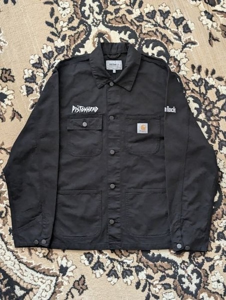 Men Carhartt WIP Jacket Black Denim 40