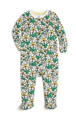 Baby gelb Mr. Men  Little Miss  Flower Power Fuß 1 Stück 6-9 Monate + Lätzchen