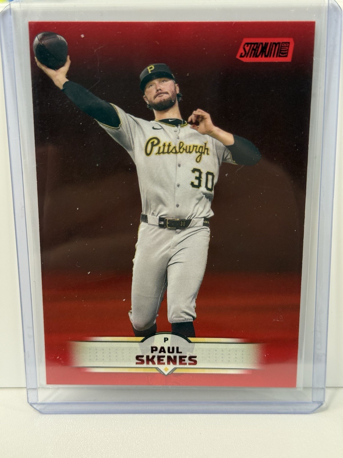 2025 Topps Stadium Club Paul Skenes Red Foil #105 Pirates