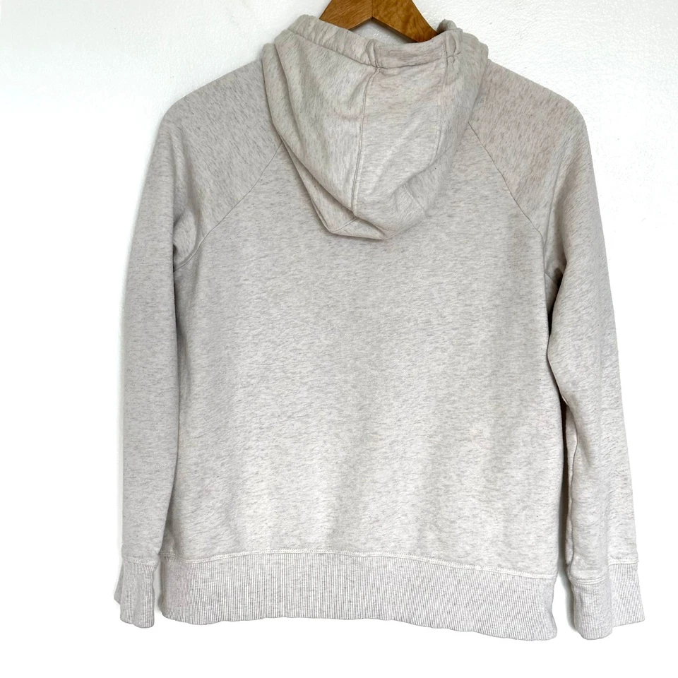 Sudadera Under Armour Para Mujer Pequeña Beige Jaspeado Manga Larga Sudadera con Capucha Foto 4 de 4