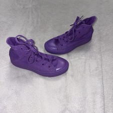Converse High Tops Little Kids Size 12 All Purple Canvas