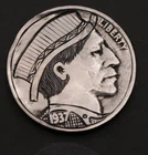 1937 Hobo Nickel in Tall Hat and Coat – Buffalo Nickel Carved Coin Engraving