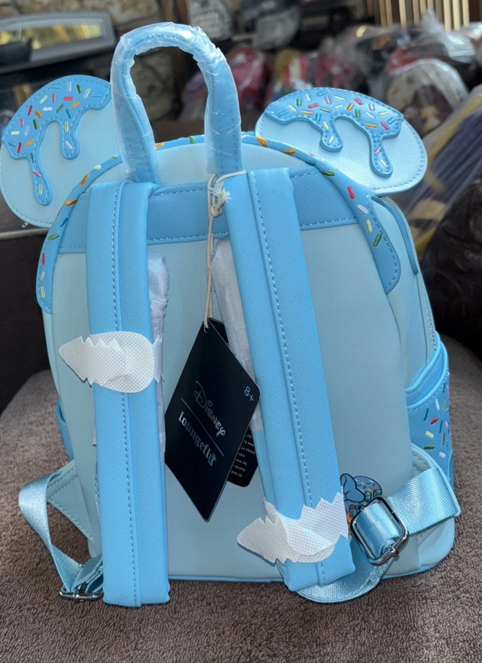 Mini Mochila Loungefly Disney Minnie Mouse Lollipop Sprinkles Nueva con Etiquetas Parque Disney Foto 4 de 4