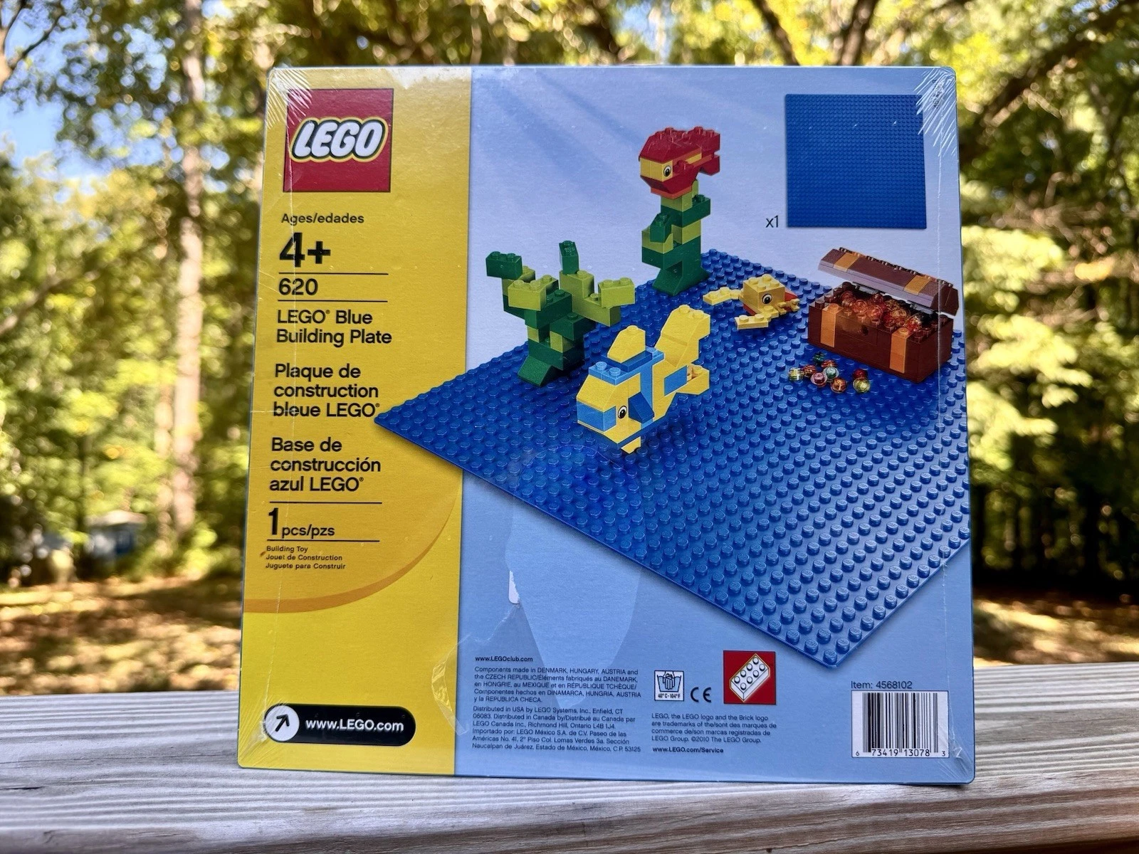 LEGO 620 Blue + 626 Green Building Plates 32x32 Baseplate NEW SEALED *2 plates*