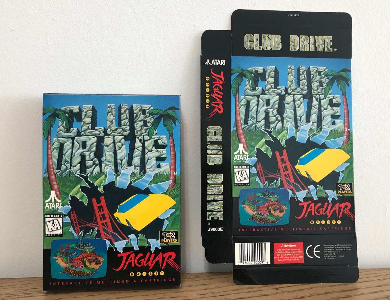 CLUB DRIVE - ATARI JAGUAR - BOITE VIDE NEUVE - BOX NEW EMPTY