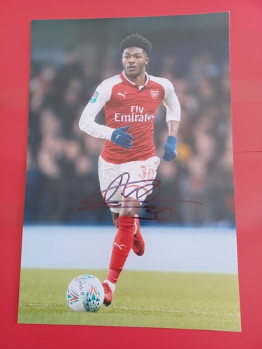 AINSLEY MAITLAND-NILES ARSENAL SIGNED PHOTOGRAPH 12" x 8" WITH COA