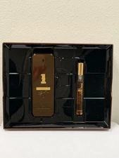 1 MILLION PRIVE by Paco Rabanne 2 Pc Set: 0.34 & 3.4 oz EDP Spray NIB