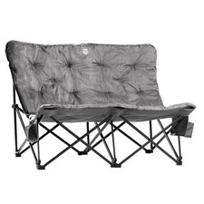 Timber Ridge Butterfly Padded Folding Loveseat Double Camping Chair 600 lb Cap