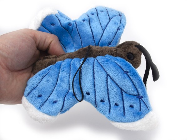 Cornelissen - Kuscheltier - Schmetterling Mit Band (Blau) - 23 Cm-image