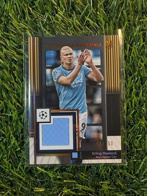 2024-25 Topps Museum Collection UEFA Erling Haaland Worn Relic