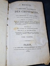 Manuale di Storia Naturale dei Crostacei 2 Volumi 1 Tomo 1830