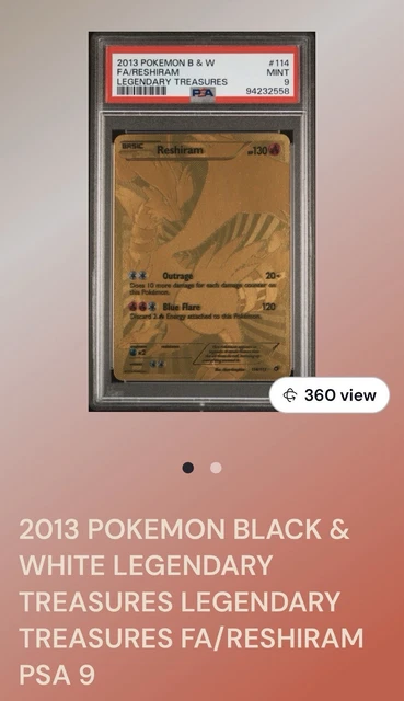 Reshiram (114 Full Art Secret Rare) 114 - Legendary Treasures Pokemon 2013