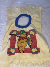VTG Disney Winnie the Pooh Honey Pot Baby Bib Neck First Years Terry Cloth
