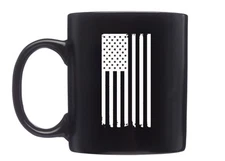 Rogue River Tactical USA Tattered Distressed Flag Coffee Mug USA Flag America...