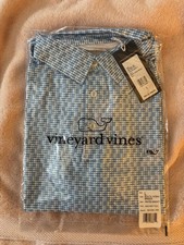 Vineyard Vines Performance Golf Polo Printed Sankaty Performance Shirt Size L