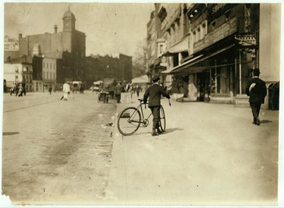 Young messenger making an office call,Washington,DC,District of Columbia,1912