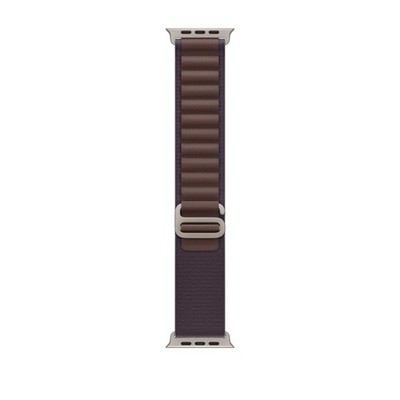 Apple Watch Band - Alpine Loop (49mm) - Indigo with Rugged Titanium Finish -