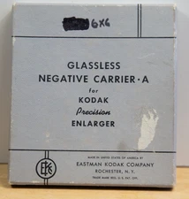 Kodak Glassless Negative Carrier-A for Precision Enlarger for 6X6 (2.25x2.25").