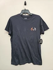 NWT REALTREE Mens T-Shirt Short Sleeve Crew Neck Gray Color 100% Cotton.Size S