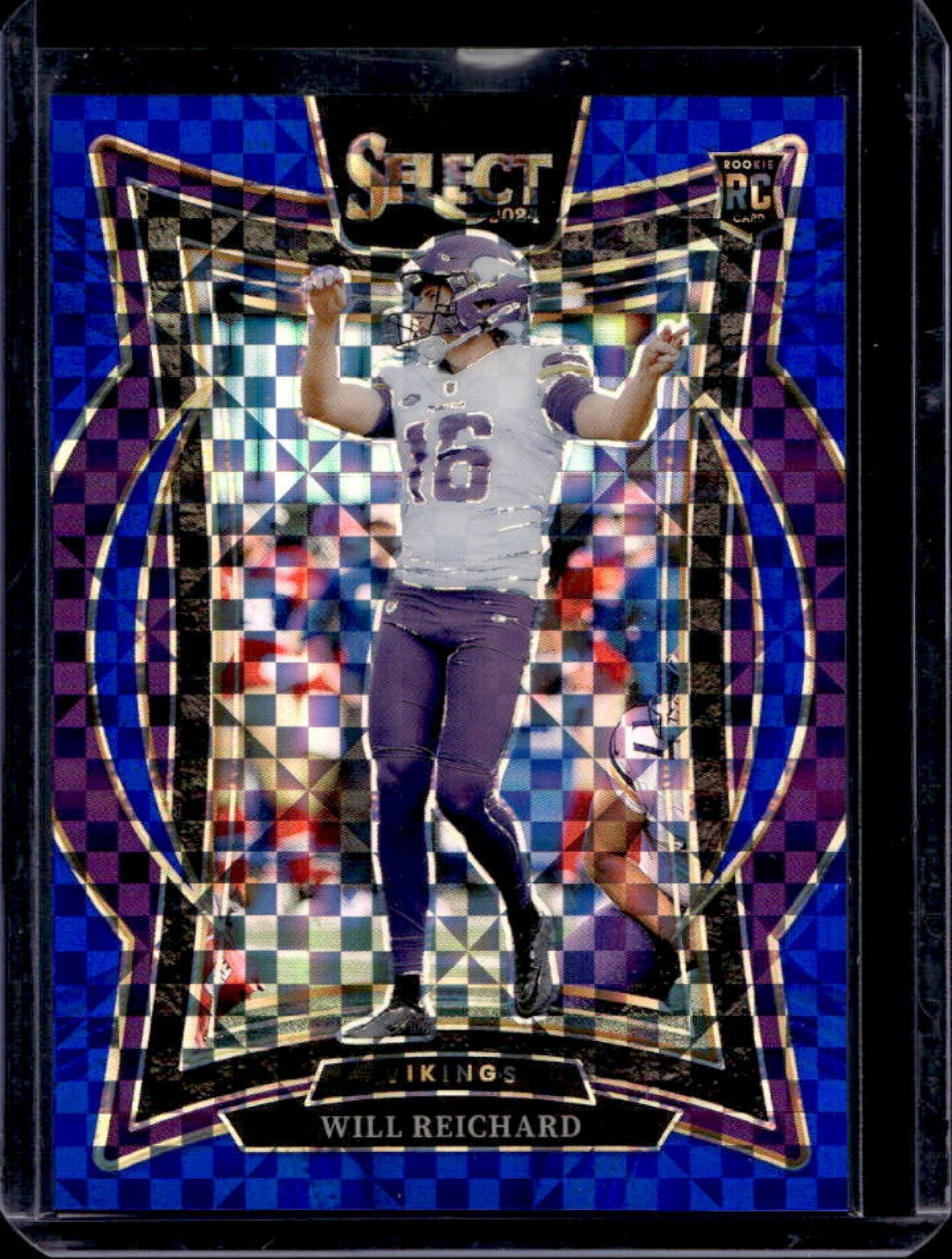2024 Select Will Reichard Concourse RC Blue Prizm Rookie #/249 Vikings