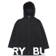 Burberry Kids Nylon 2Way Stand Collar Coat Black 8Y Excellent Ages 14