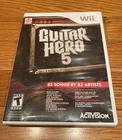 Guitar Hero 5 (Nintendo Wii, 2009) Missing Manual