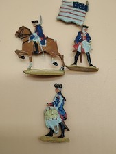 3 VTG Flats KIELER ZINNFIGUREN Vintage Soldiers American Revolution
