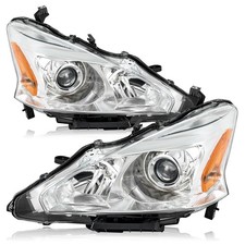 For 2013-2015 Nissan Altima Chromeamber Corner Projector Headlights Assembiy