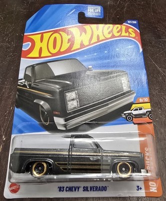 Hot Wheels 2025 '83 Chevy Silverado Dark Gray HW Hot Trucks #9/10