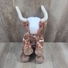 Build a Bear Longhorn Cow Plush 18" Steer Bevo University Of Texas Stuffed Bull