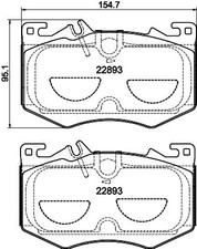 HELLA Bremsbeläge Satz Vorne Bremsklötze passend für MERCEDES-BENZ GLB (X247)