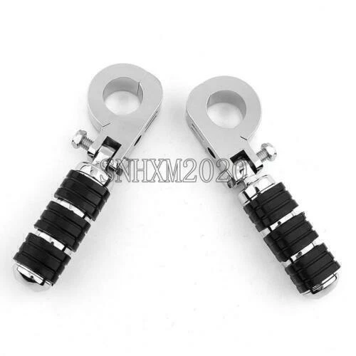 Abrazadera de montaje de clavijas de pie de carretera de 1-1/4" para Harley Davidson Heritage Softail Fatboy Foto 3 de 4