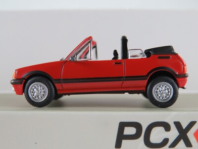 PCX87 870502 Peugeot 205 Cabriolet (1986-1990) in rot 1:87/H0 NEU/OVP