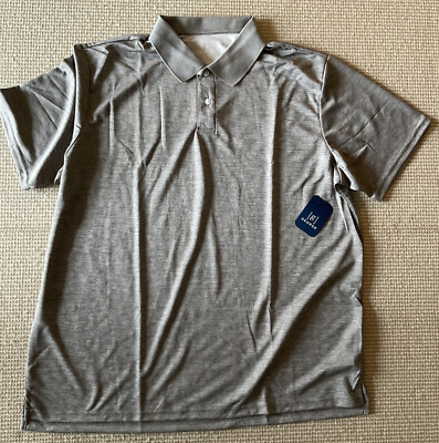 George Performance Short Sleeve Polo Shirt Mens XL Heather Gray Moisture  Wicking | eBay