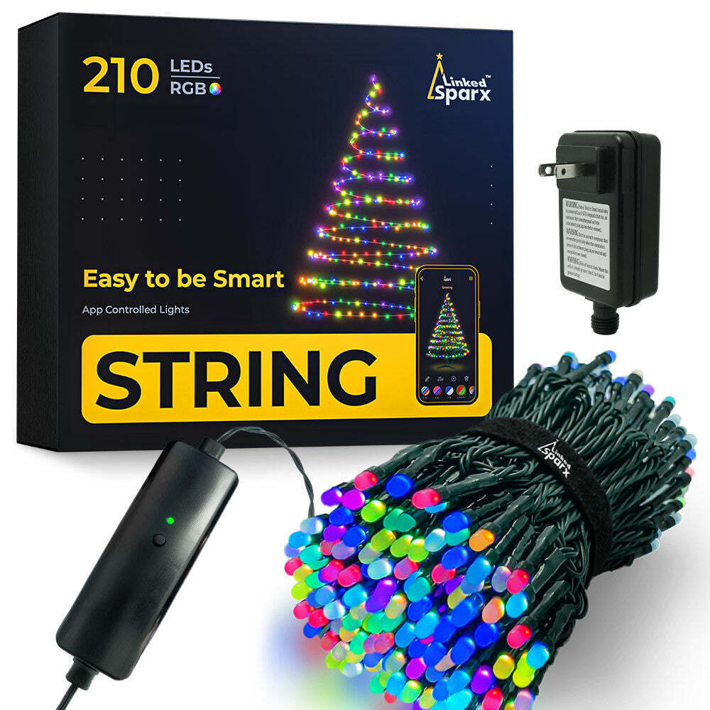 String Lights, App-Controlled LED Lights with Music Tree | eBay