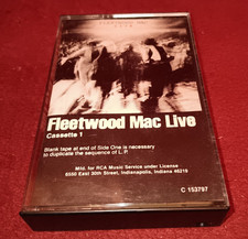 Fleetwood Mac "Live" Cassette 1 Warner Brothers C 153797 Tested Read