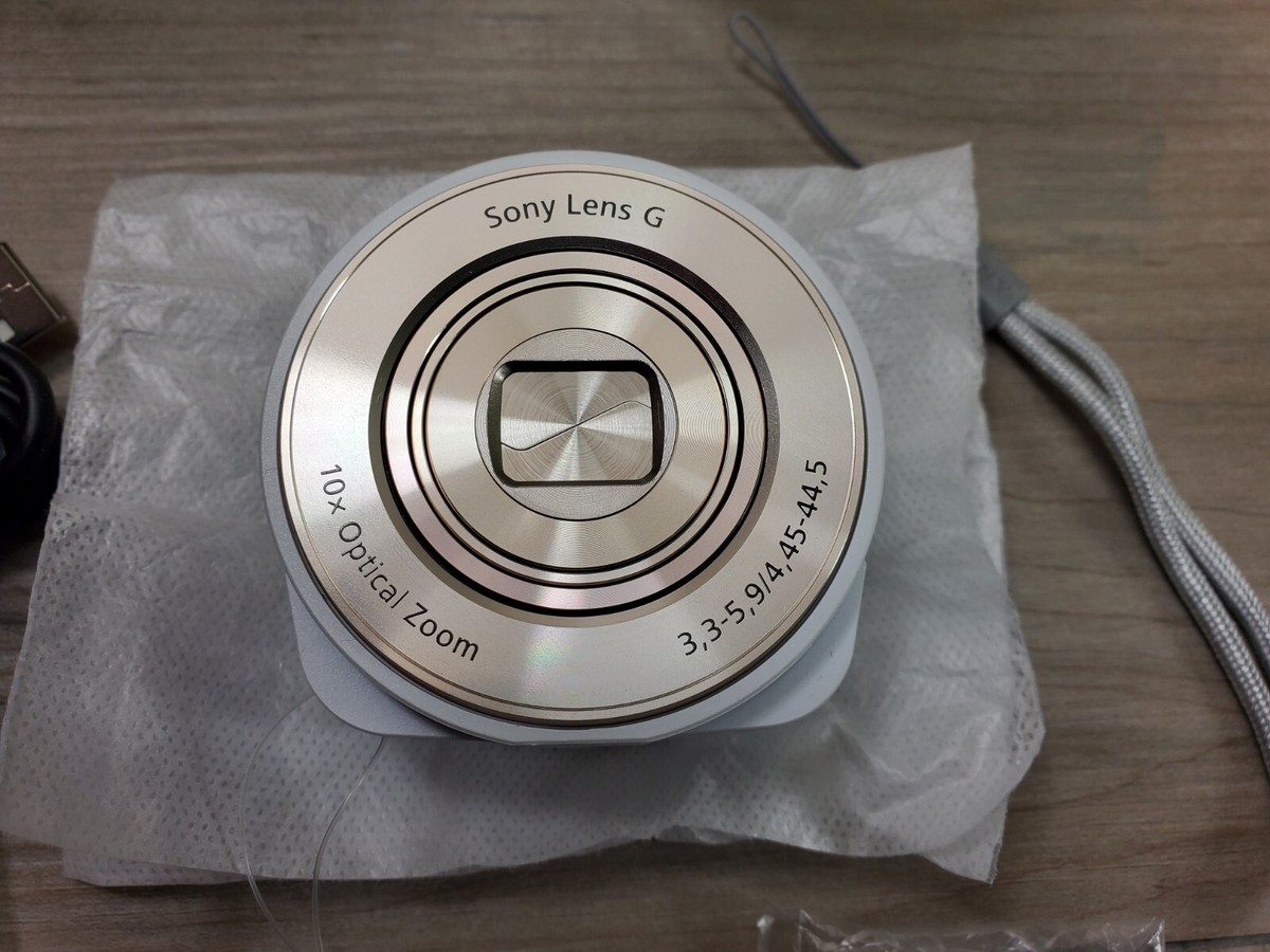 Sony DSC-QX10 Lens White Digital Camera Cyber-shot Wi Fi 10x