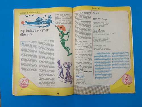old 5 albanian PIONERI magazines book-Enver Hoxha-comunism time-illustrated-1990 - Picture 8 of 60