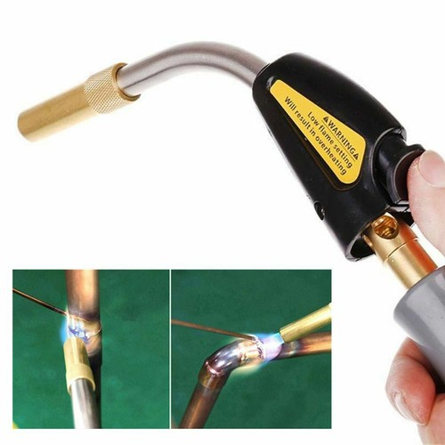 Mapp Gas Plumbing Turbo Burner Torch Propane Soldering Brazing Welding Torch Kit - Picture 7 of 12