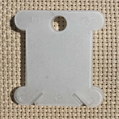 ROYAL BRODERIE CLEAR Plastic Cross Stitch Bobbins Embroidery Thread Holder 25 50 75 100 200