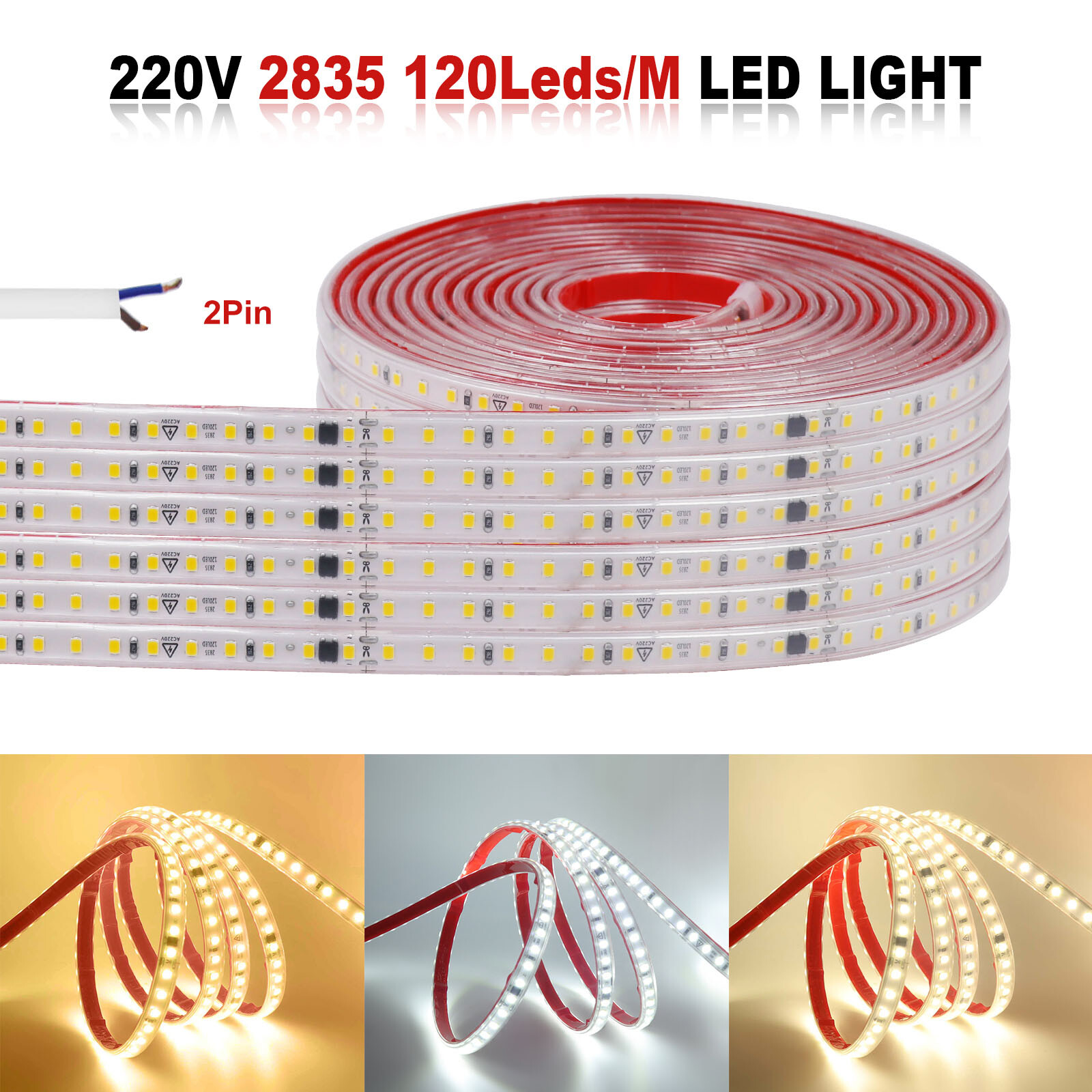 Waterproof Led Strip Lights For Kitchen And Commercial Lighting_voghion.com