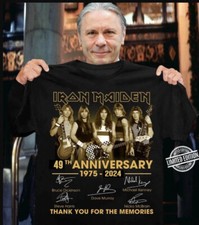 iron maiden 49th anniversary vintage shirt 1975 2024 classic t-shirt