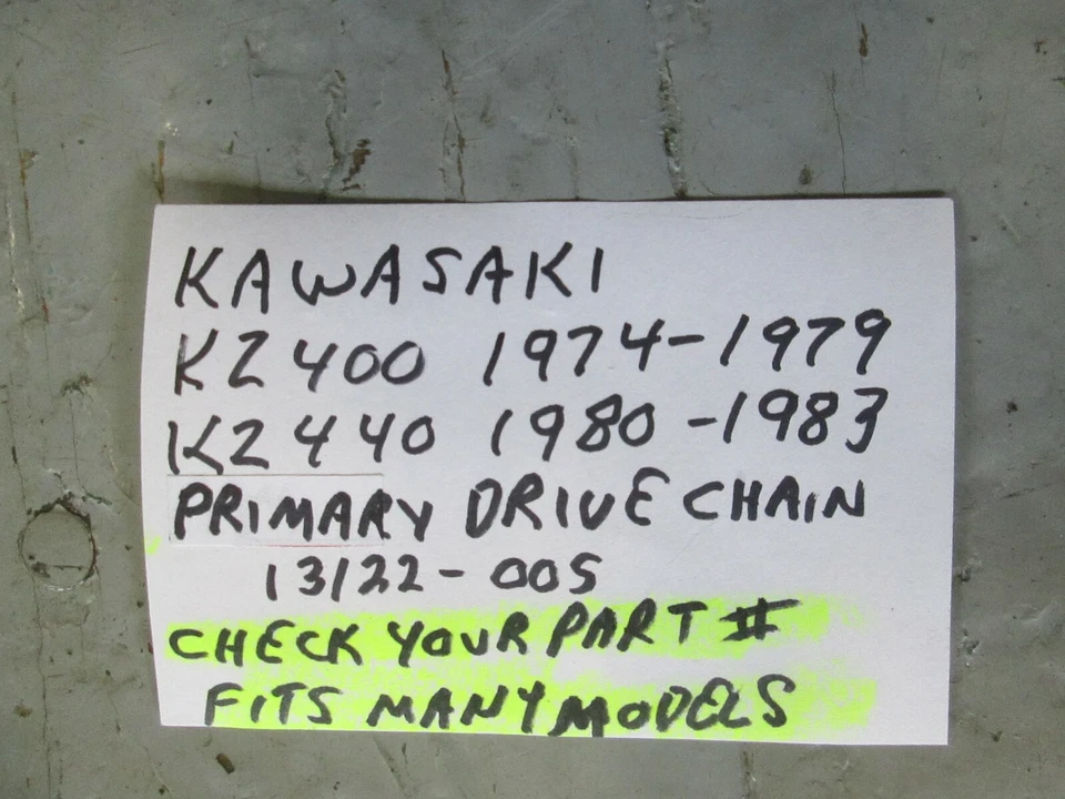 Corrente de transmissão primária Kawasaki 1974 - 1979 KZ400 / 1980 - 1983 KZ440 13122-005 - Imagem 3 de 4